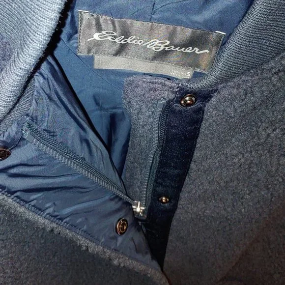 EDDIE BAUER Women Fleece Lynden Fleece Jacket-- Green Teal - Picture 6 of 10